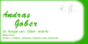 andras gober business card